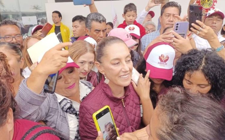 Claudia Sheinbaum inicia gira por la región Huasteca
