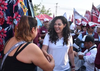 Olga Sosa manda mensaje de esperanza en Puerta del Sol