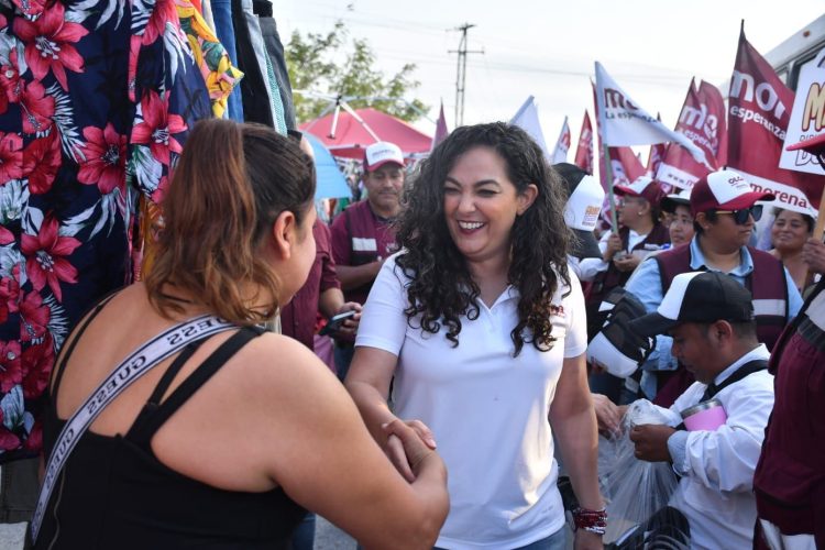 Olga Sosa manda mensaje de esperanza en Puerta del Sol