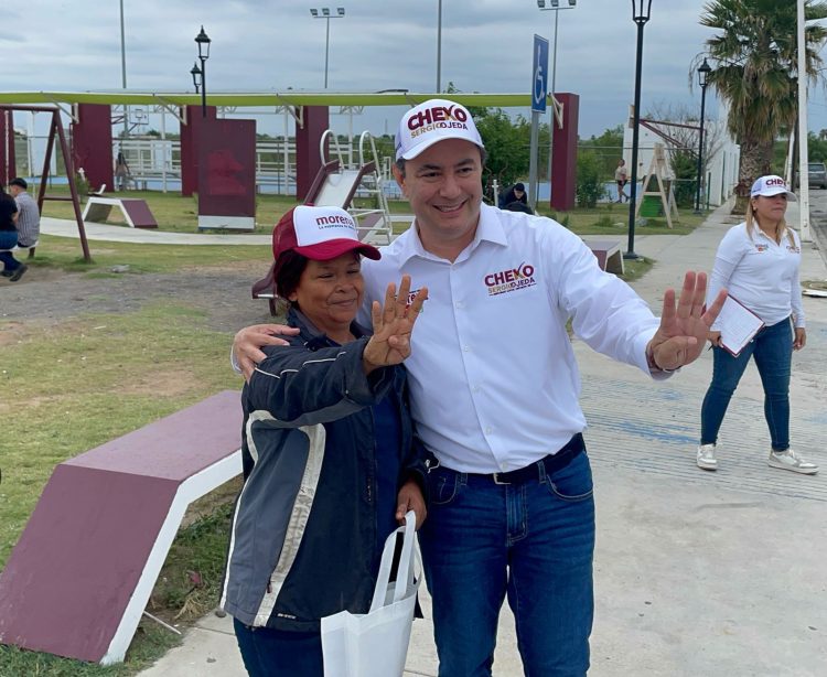 Contundente apoyo a “Cheko” Ojeda en la colonia Los Fresnos