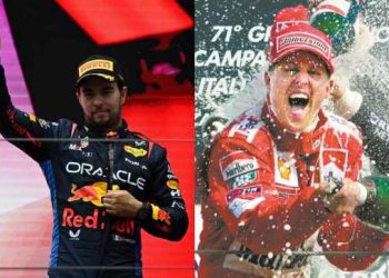 Checo Pérez Supera a Michael Schumacher en el Ranking Histórico tras el GP de China
