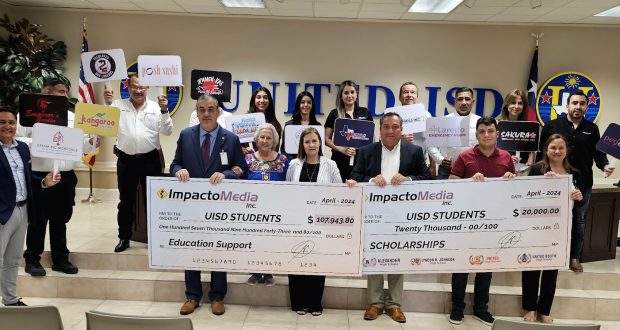 APOYA LA EDUCACIÓN Dona $120,000 a United ISD para becas estudiantiles