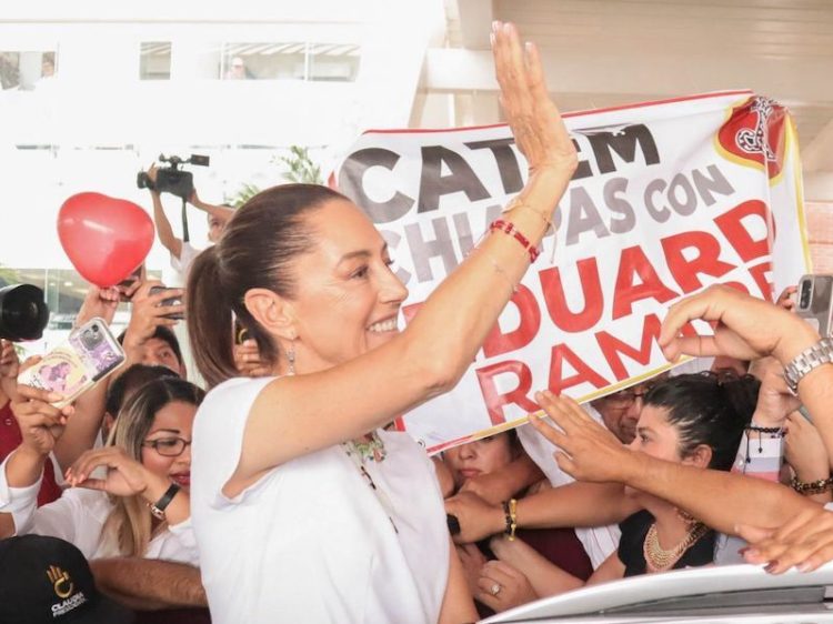 Sheinbaum promete combatir la corrupción en Chiapas