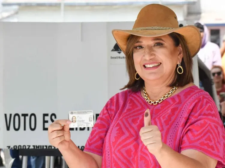 Xóchitl Gálvez emite su voto; México ‘elegirá a su primera mujer Presidenta’