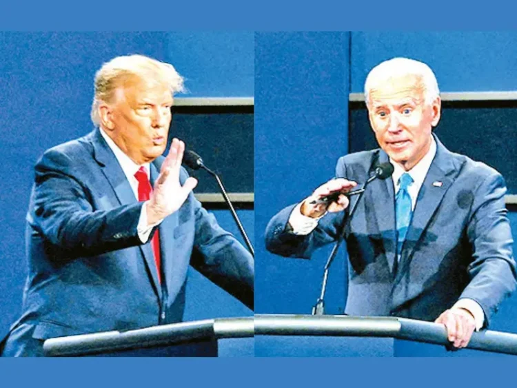 Trump y Biden empatados antes del debate, según las encuestas