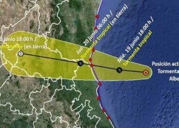 SIN PELIGRO NUEVO LAREDO Efectos de “Alberto” Solo lluvia y viento