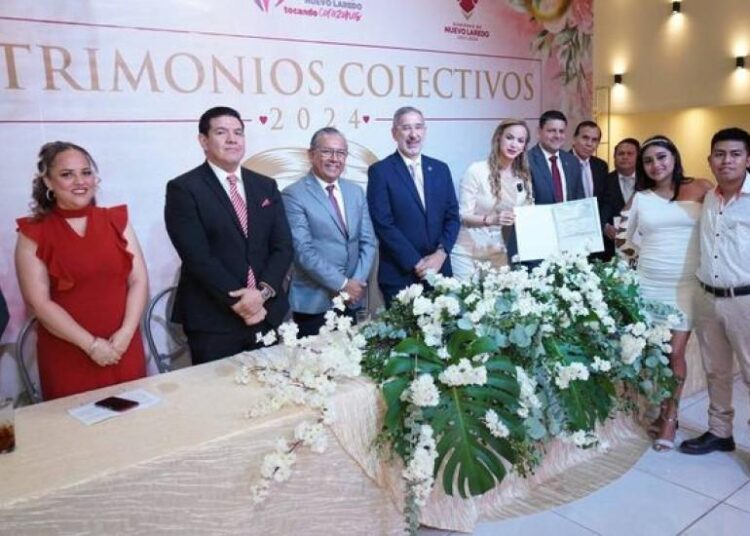 CELEBRA SISTEMA DIF Más de 54 parejas en Campaña de Matrimonios Colectivos