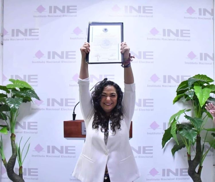 OLGA SOSA RUÍZ Recibió constancia que la acredita senadora electa por Tamaulipas