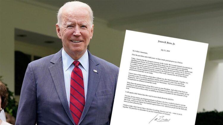 RENUNCIA A CANDIDATURA Biden se retira de la carrera