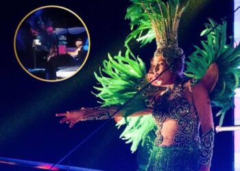 Yuri se CAE en carro alegórico en Carnaval de Veracruz y explota contra el chofer