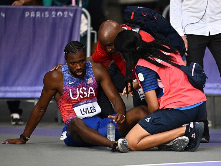 Noah Lyles Amonestado; reportan que corrió con COVID en París