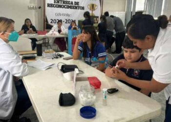 Secretaría de Salud llevan acciones de salud a escuelas primarias