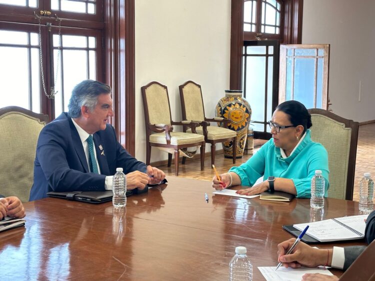 AMÉRICO, ROSA ICELA Y GARCÍA HARFUCH Acuerdan fortalecer programas federales y seguridad en Tamaulipas