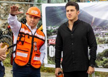 Samuel García da seguimiento a la construcción del Parque del Agua en Monterrey
