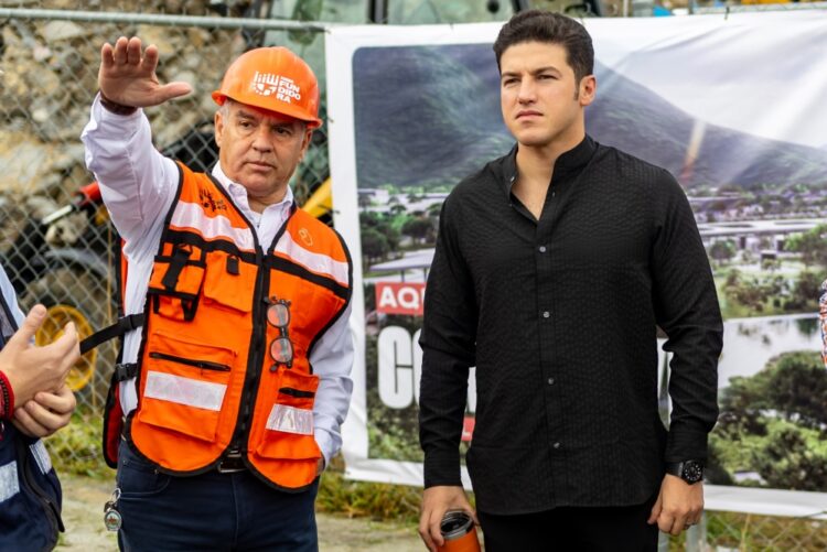 Samuel García da seguimiento a la construcción del Parque del Agua en Monterrey