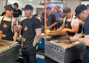 Canelo Álvarez “deja” el boxeo para “ser” taquero y atender a muchos aficionados