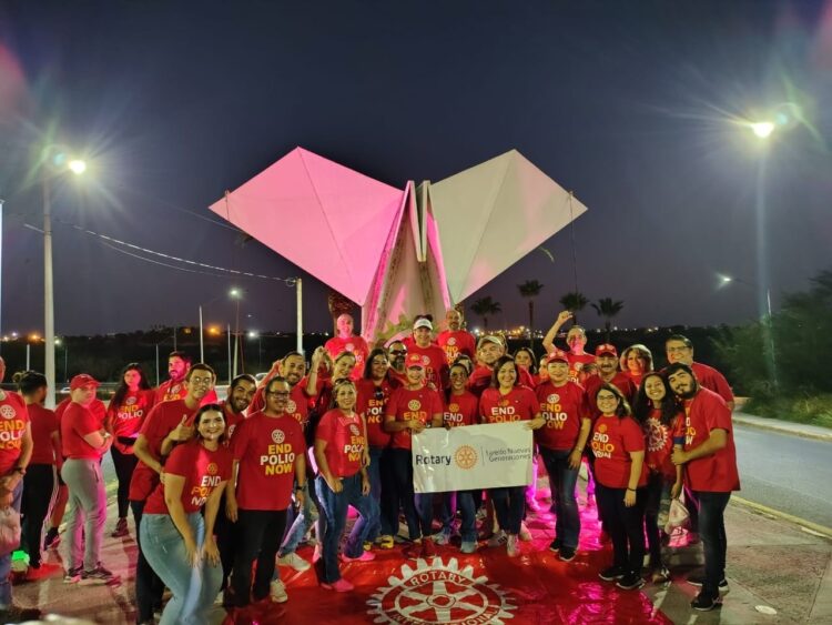 Conmemoran Rotarios Día Mundial de Lucha contra Polio con caminata