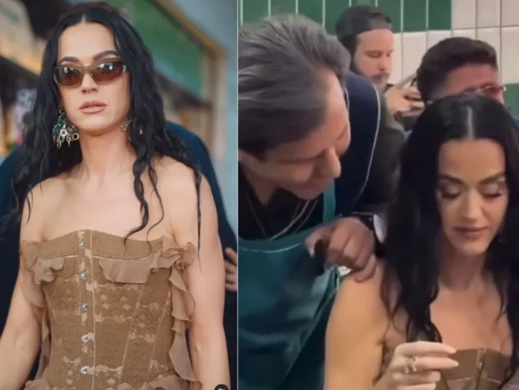 Mesero incomoda a Katy Perry durante su visita a taquería en CDMX