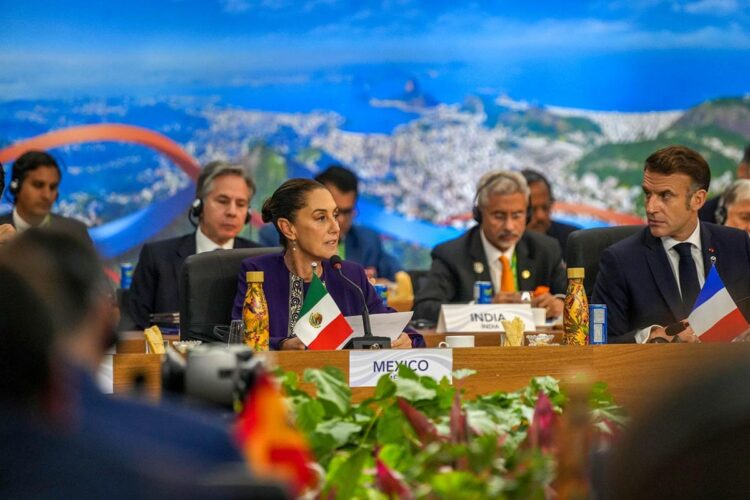 Sheinbaum celebra recepción positiva de su propuesta de reforestación en el G20