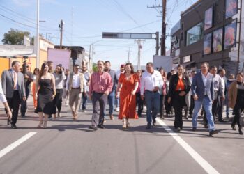CARMEN LILIA CANTUROSAS Entrega obra de rehabilitación de colector pluvial en sector centro