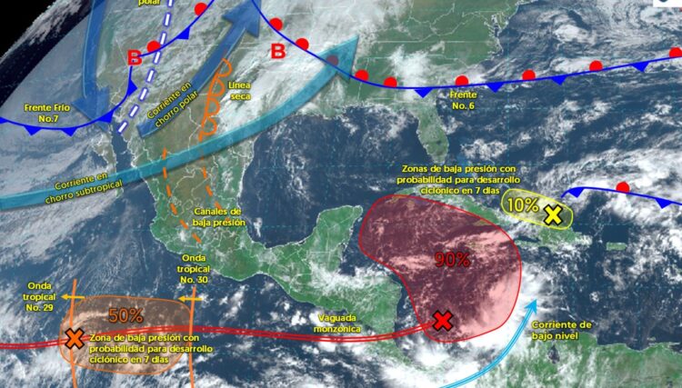 Vienen lluvias para martes en la región