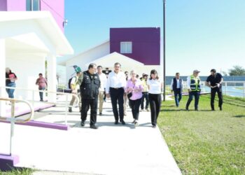 AMÉRICO Y MARÍA Supervisan sitio adecuado para albergar migrantes deportados