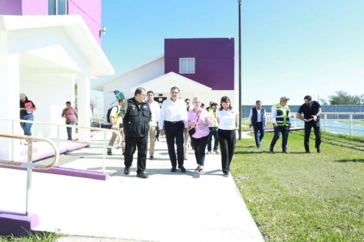 AMÉRICO Y MARÍA Supervisan sitio adecuado para albergar migrantes deportados