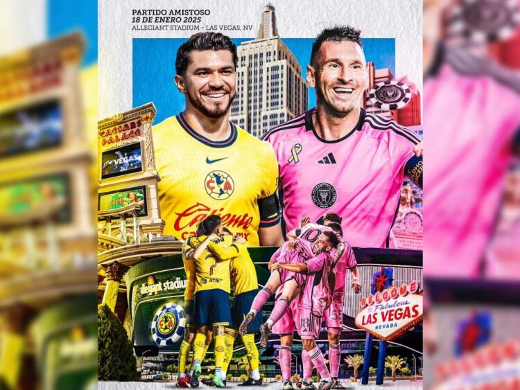 América enfrentará a Inter Miami con Lionel Messi en Las Vegas