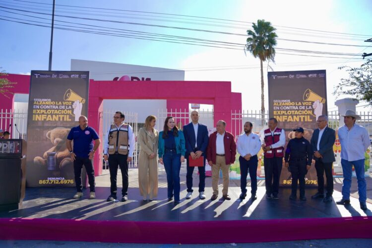 “SEGUIMOS ALZANDO LA VOZ” Nuevo Laredo refuerza lucha contra la explotación infantil con programa
