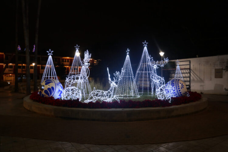 Instala Gobierno adornos navideños en espacios públicos