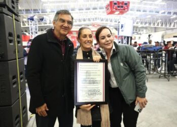 ‘¡QUE VIVA NUEVO LAREDO, QUE VIVA TAMAULIPAS!’ Visita Sheinbaum Nuevo Laredo; “habrá bienestar para todos”: afirma