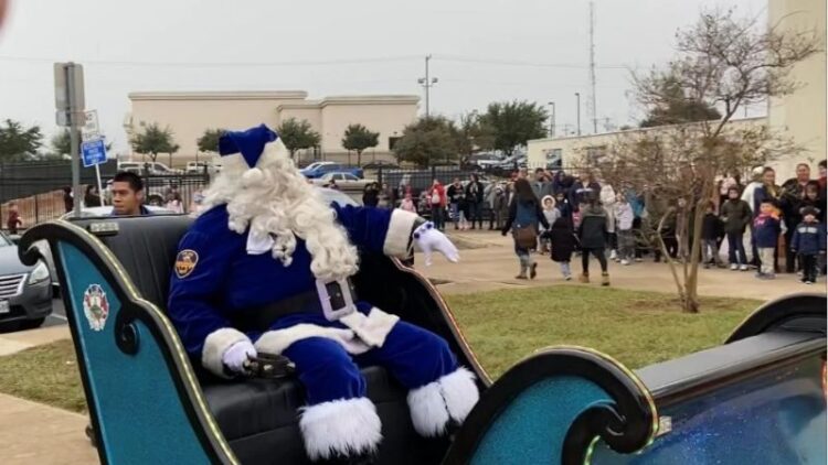 Blue Santa del Departamentode Policía de Laredo