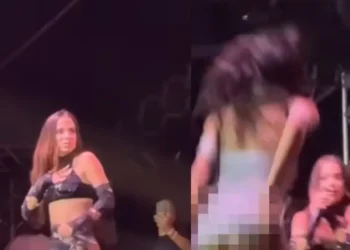 El inesperado momento de Anitta con una fan en pleno concierto