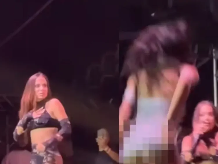 El inesperado momento de Anitta con una fan en pleno concierto