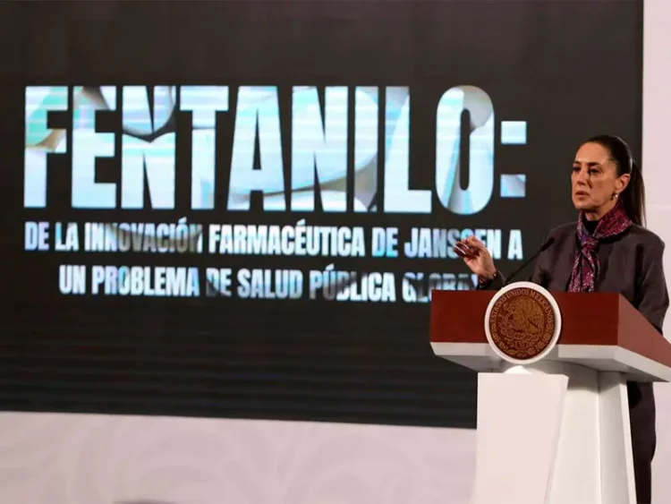 Claudia Sheinbaum niega que la producción de fentanilo sea en México