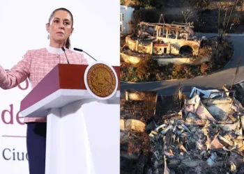 Sheinbaum pide apoyo para migrantes afectados por incendios en Los Ángeles