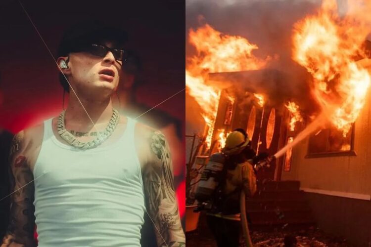 Peso Pluma se solidariza con Los Ángeles y hace donación al departamento de bomberos