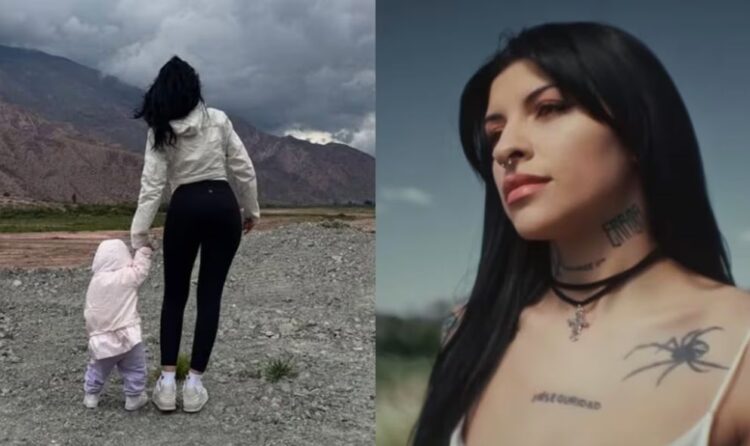 Cazzu comparte tiernos momentos de su hija Inti durante la producción de “Dolce”