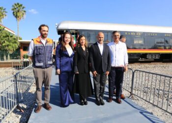 INAUGURAN AMÉRICO, SICT Y CPKC Puente internacional ferroviario que duplicará intercambio comercial