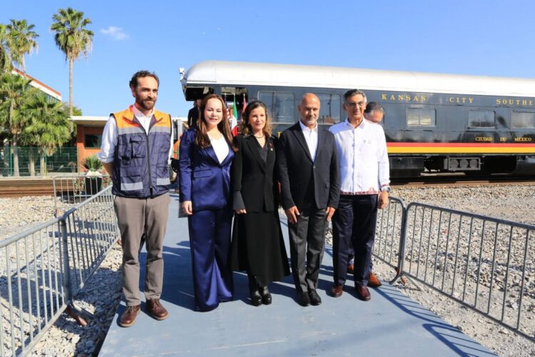 INAUGURAN AMÉRICO, SICT Y CPKC Puente internacional ferroviario que duplicará intercambio comercial