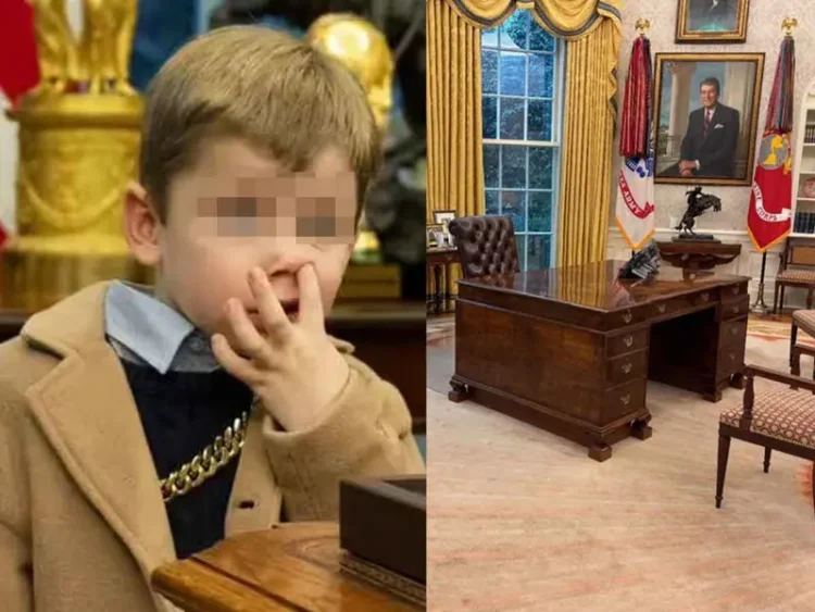 Trump reemplaza el Resolute Desk tras incidente con hijo de Elon Musk