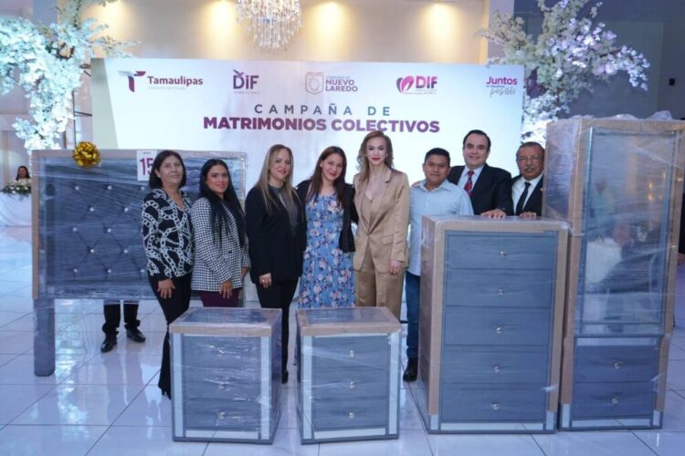 Fortalece DIF familias con emotiva ceremonia de Matrimonios Colectivos