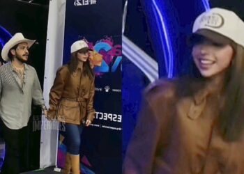 Ángela Aguilar luce su nuevo look en concierto de su esposo Christian Nodal