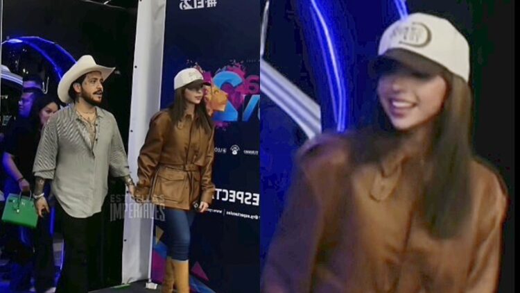 Ángela Aguilar luce su nuevo look en concierto de su esposo Christian Nodal