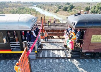 HISTÓRICO AVANCE LOGÍSTICO Inauguran en NLD el segundo puente ferroviario internacional
