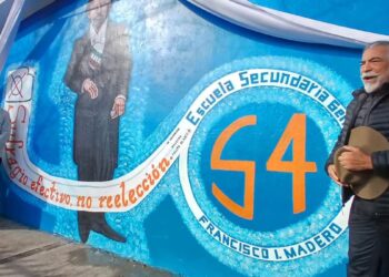 Develan mural de Francisco I. Madero en la Secundaria #4