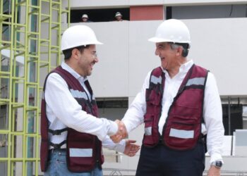 AMÉRICO Y MARTÍ BATRES Constatan obra del nuevo hospital del ISSSTE en Tampico