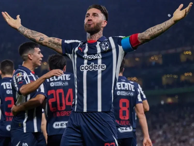 Sergio Ramos marca su primer gol en la Liga MX con Rayados