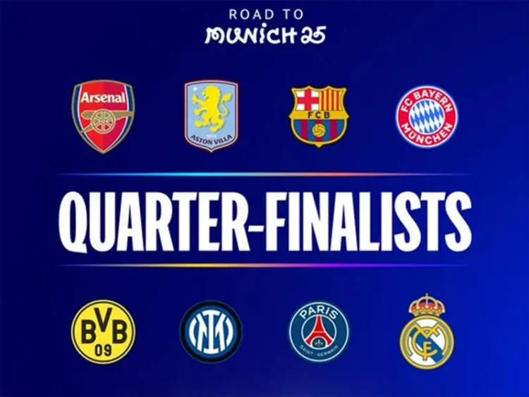 Quedan definidos los Cuartos de Final de la Champions League 2024-2025