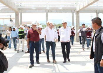 AMÉRICO VILLARREAL Constata avance de construcción de la Ciudad Judicial en Victoria